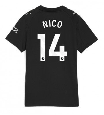 Manchester City Nico Gonzalez #14 Udebanetrøje Dame 2025-26 Kortærmet